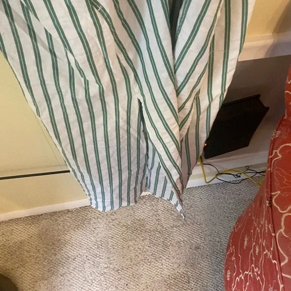 Universal Thread Green and White Long Sleeve Shirt Dress - Picture 10 of 10